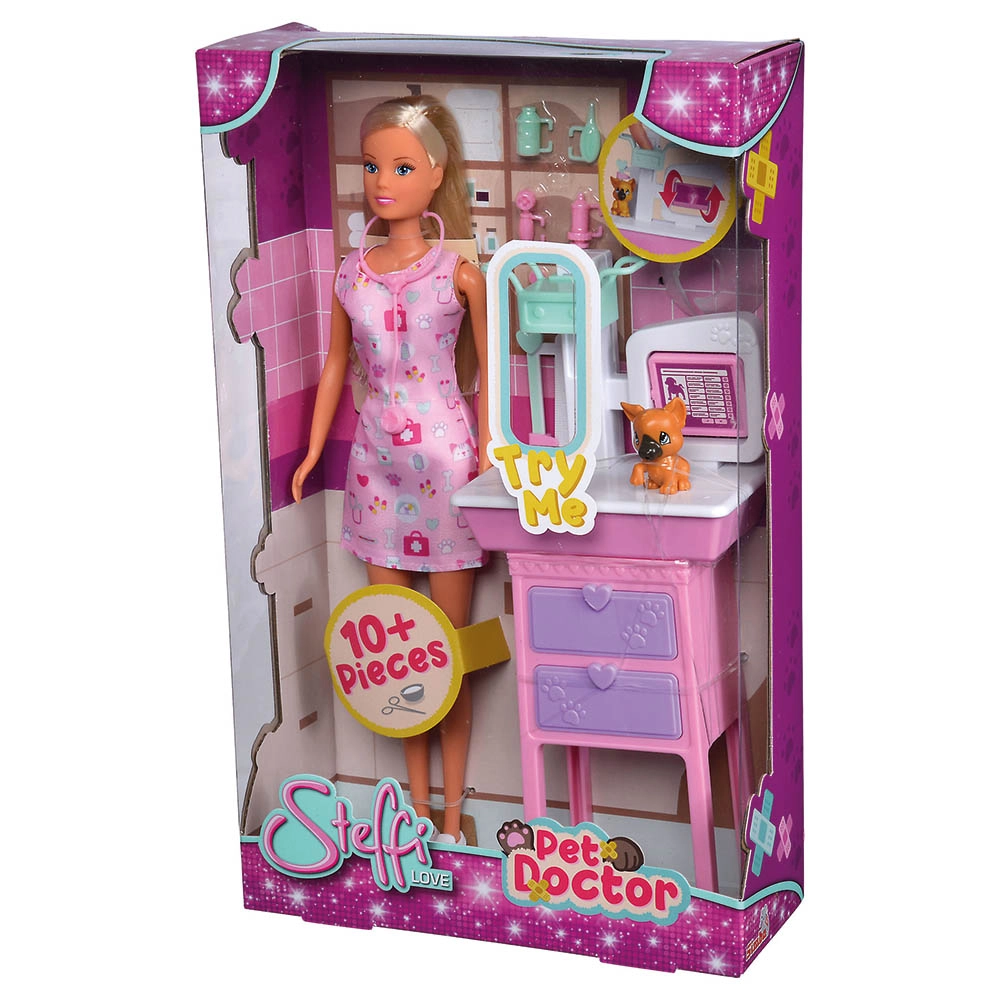 Steffi Love Pet Doctor Doll Playset - 29cm Ages 3+