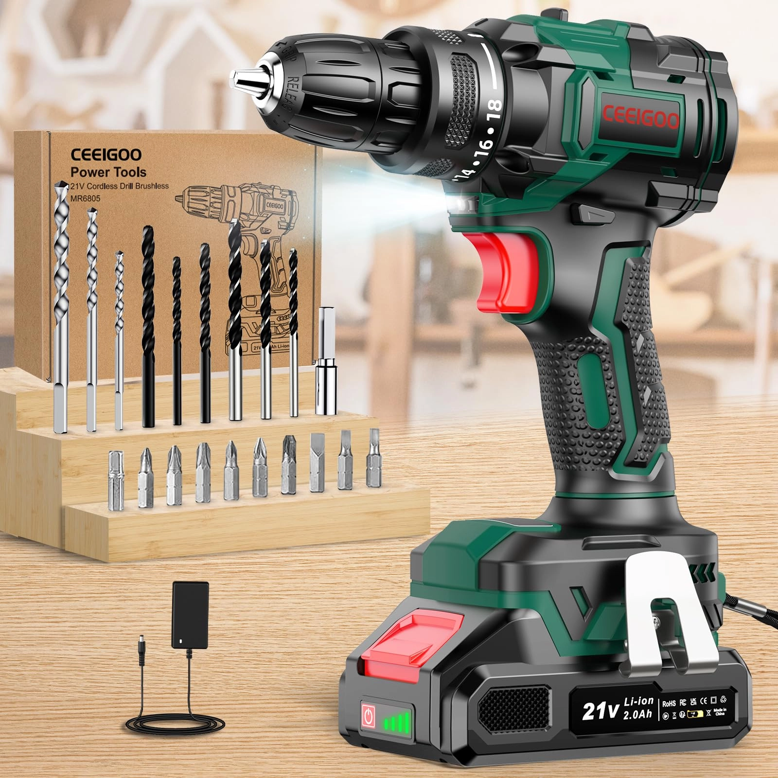 Cordless Drill Driver - 2000mAh