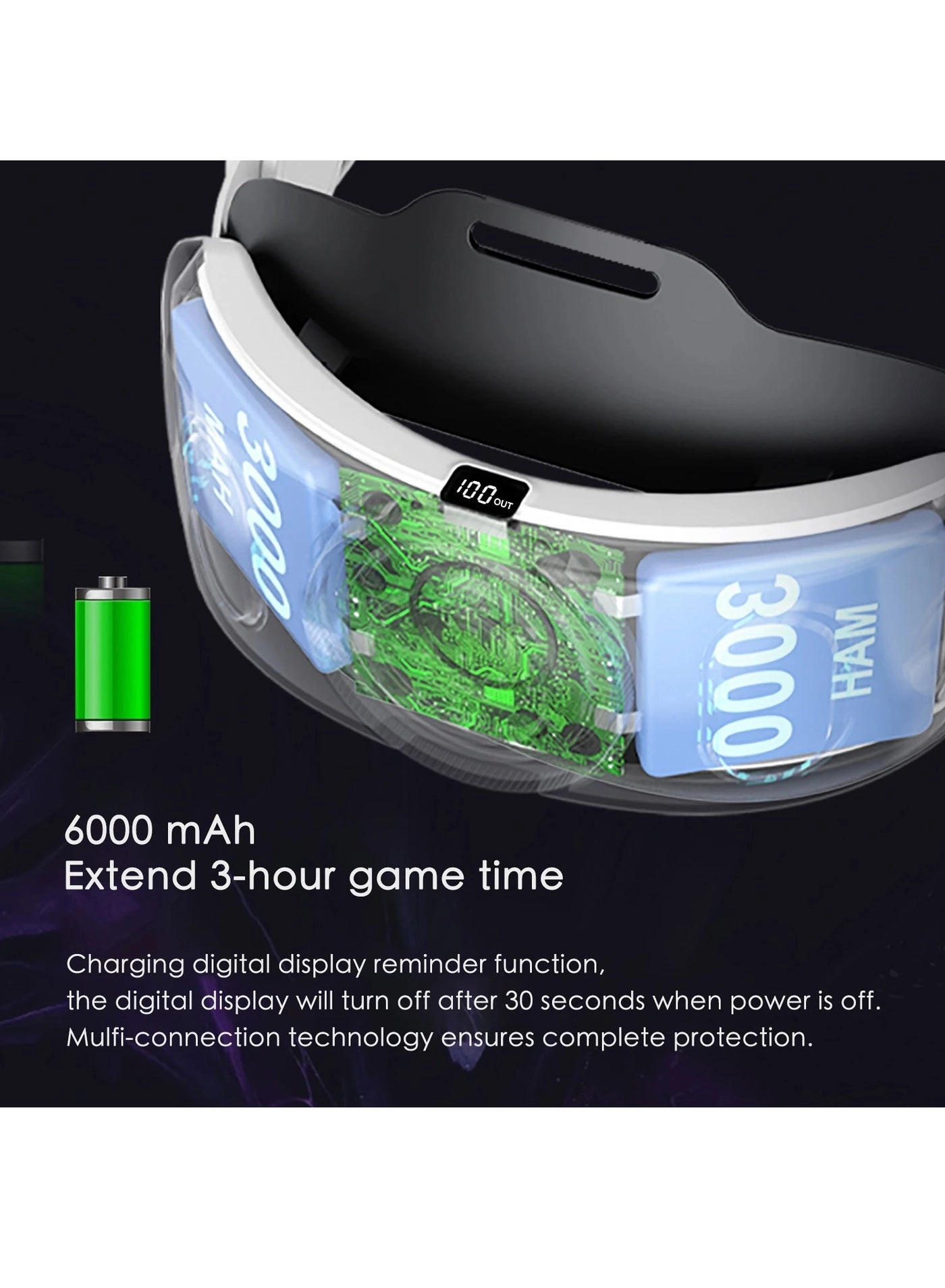 MT3 pro-VR head strap - 6000mAh Meta Quest 3