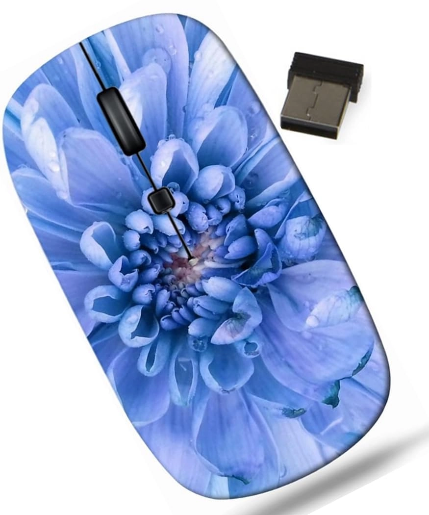 MS Depot Chrysanthemum Flower Portable Mouse - USB