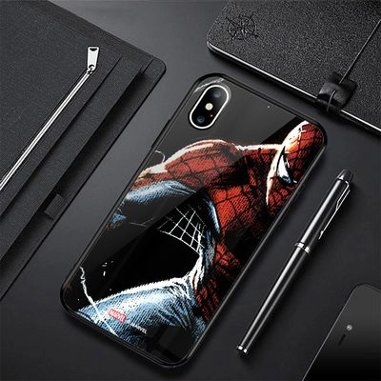 Spiderman In The Dark Back Case for iPhone Xs Max
