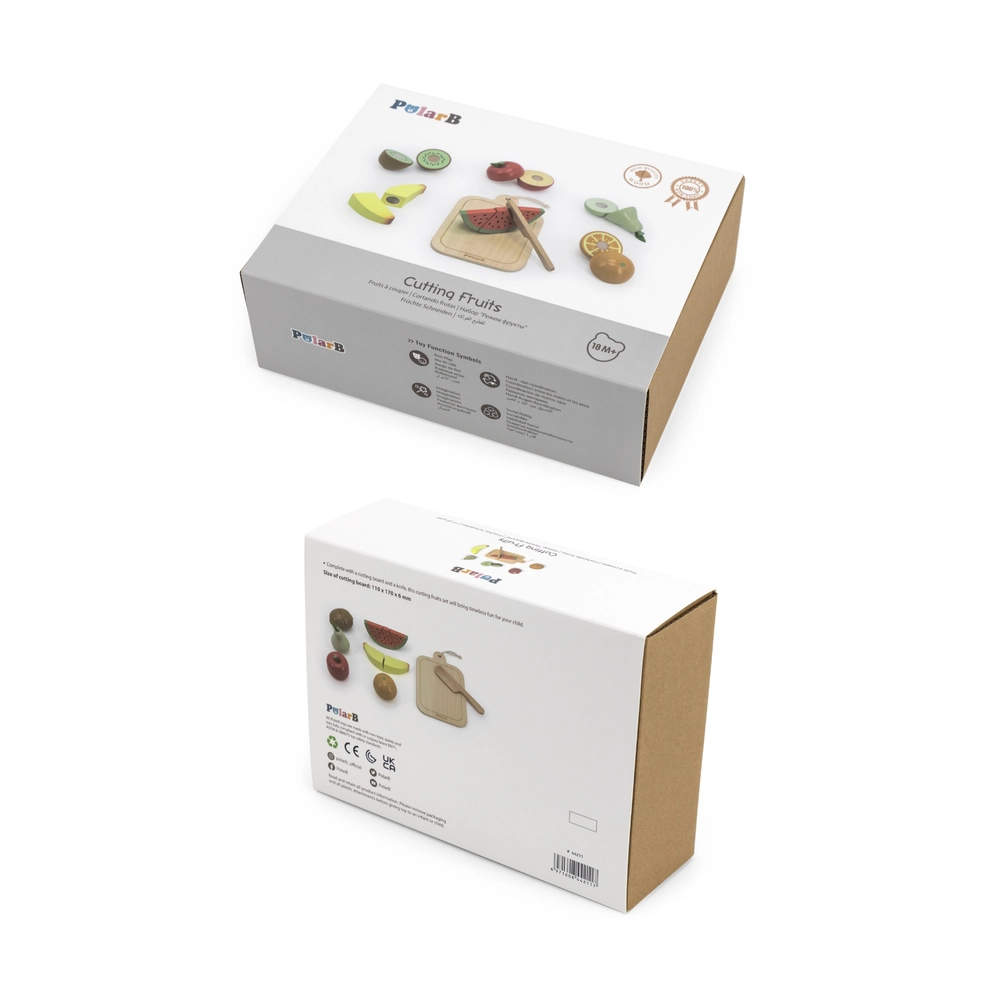 Wooden Cutting Fruits Play Set - 18 months 8 Pcs