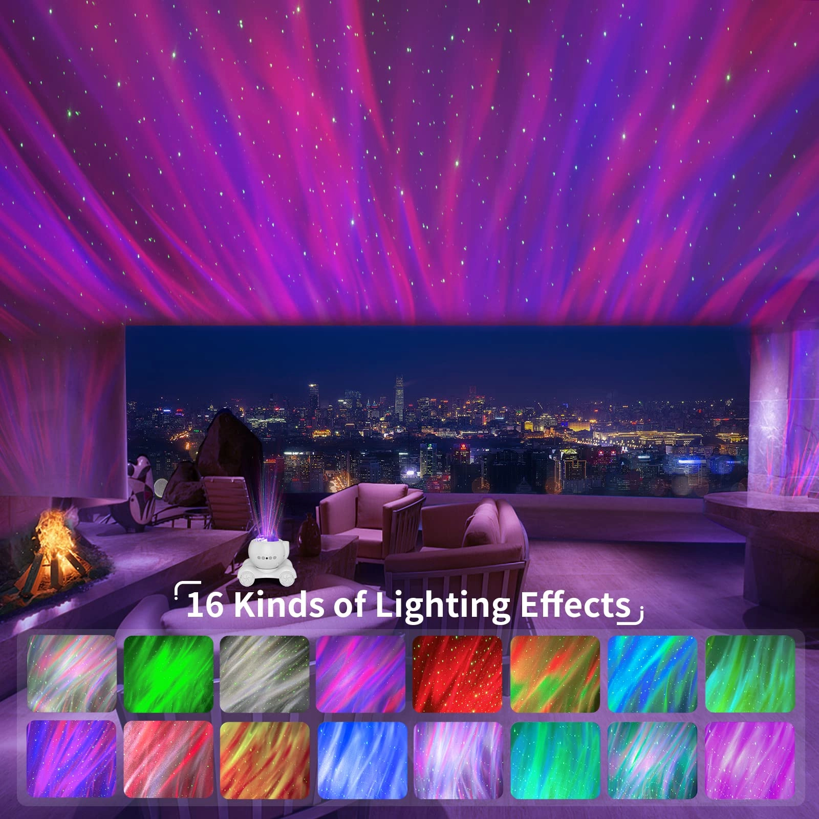 Star Projector - Corded Electric Solid White