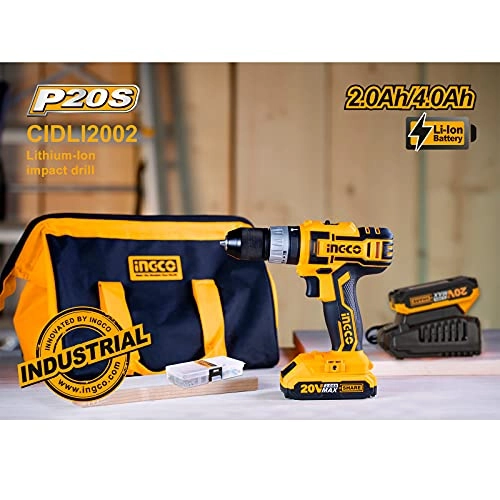 20V Cordless Impact Drill - 2x2.0Ah