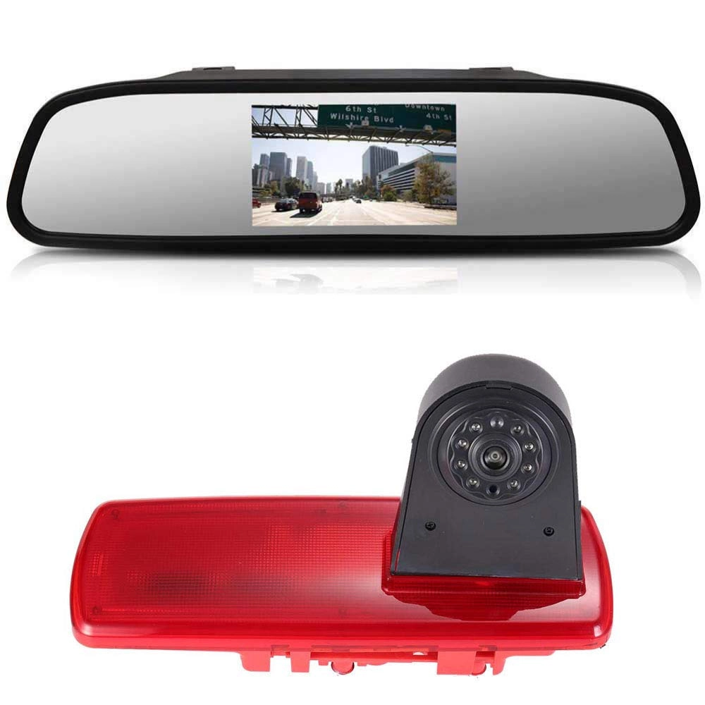 Car Rear view Camera - Night vision 628*586 pixels + Rear View Mirror - 7" LCD