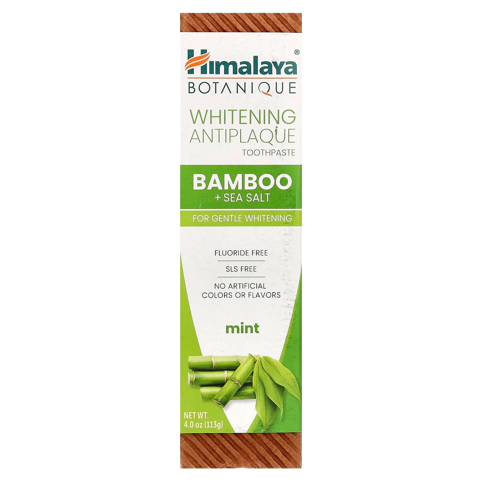 Whitening Antiplaque Bamboo + Sea Salt, Mint Toothpaste 113 g