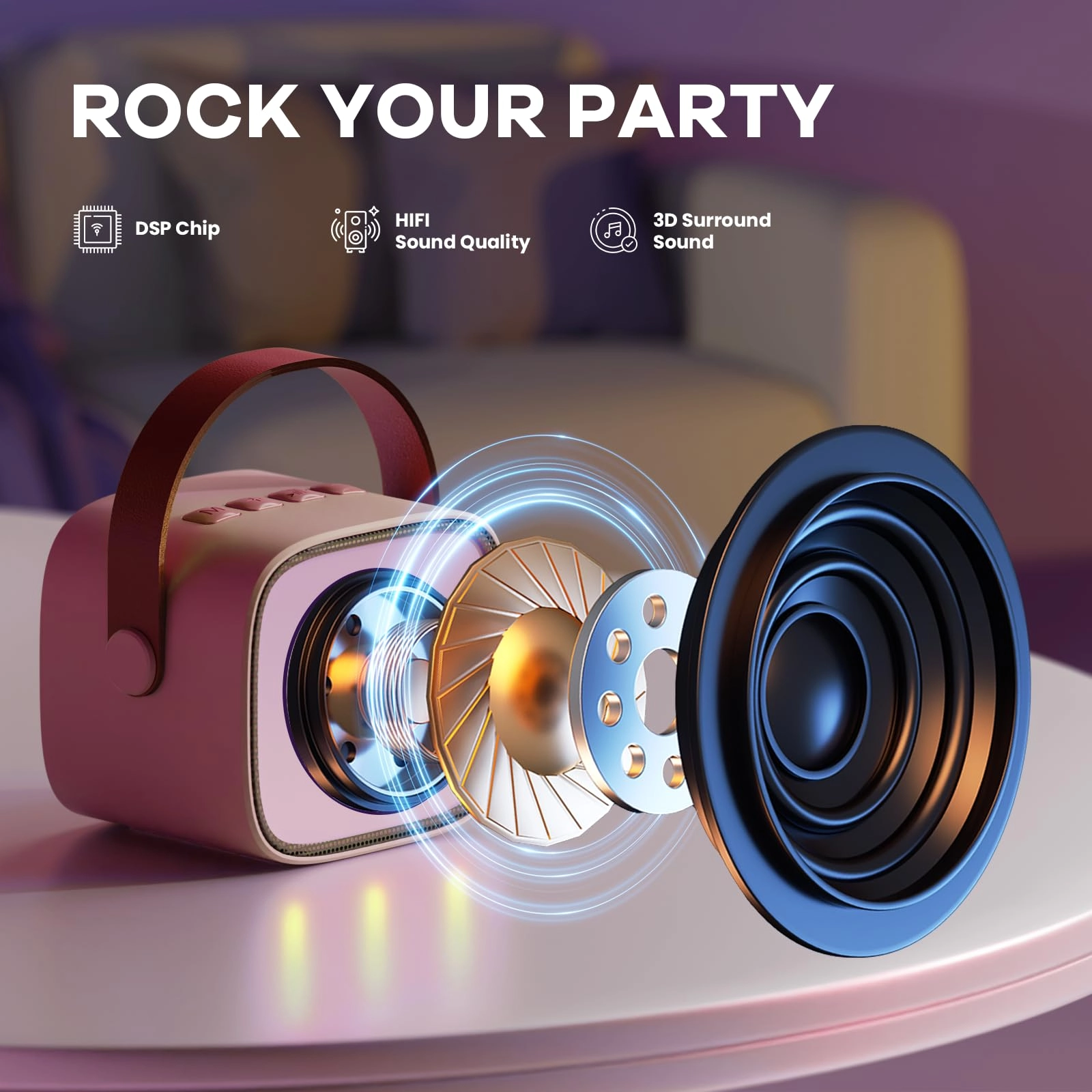 Karaoke Machine - 2 Wireless Microphones