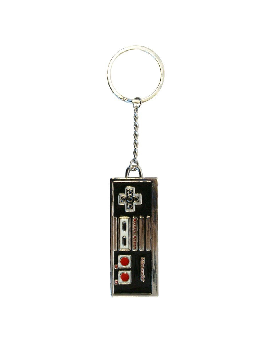Controller Enameled Metal Keychain