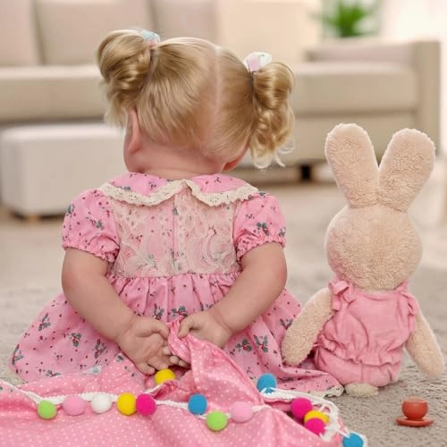 Reborn Baby Doll - 17-Inch Soft Cloth Body Sleeping Ages 3+