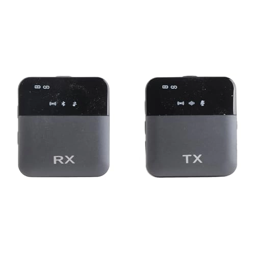 Omnidirectional Wireless Lavalier Microphone System - 2 Transmitters 2.4G