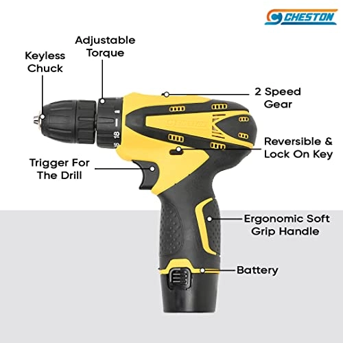Cordless Drill Driver Kit - 1200mah/ 1500mah 12v dc