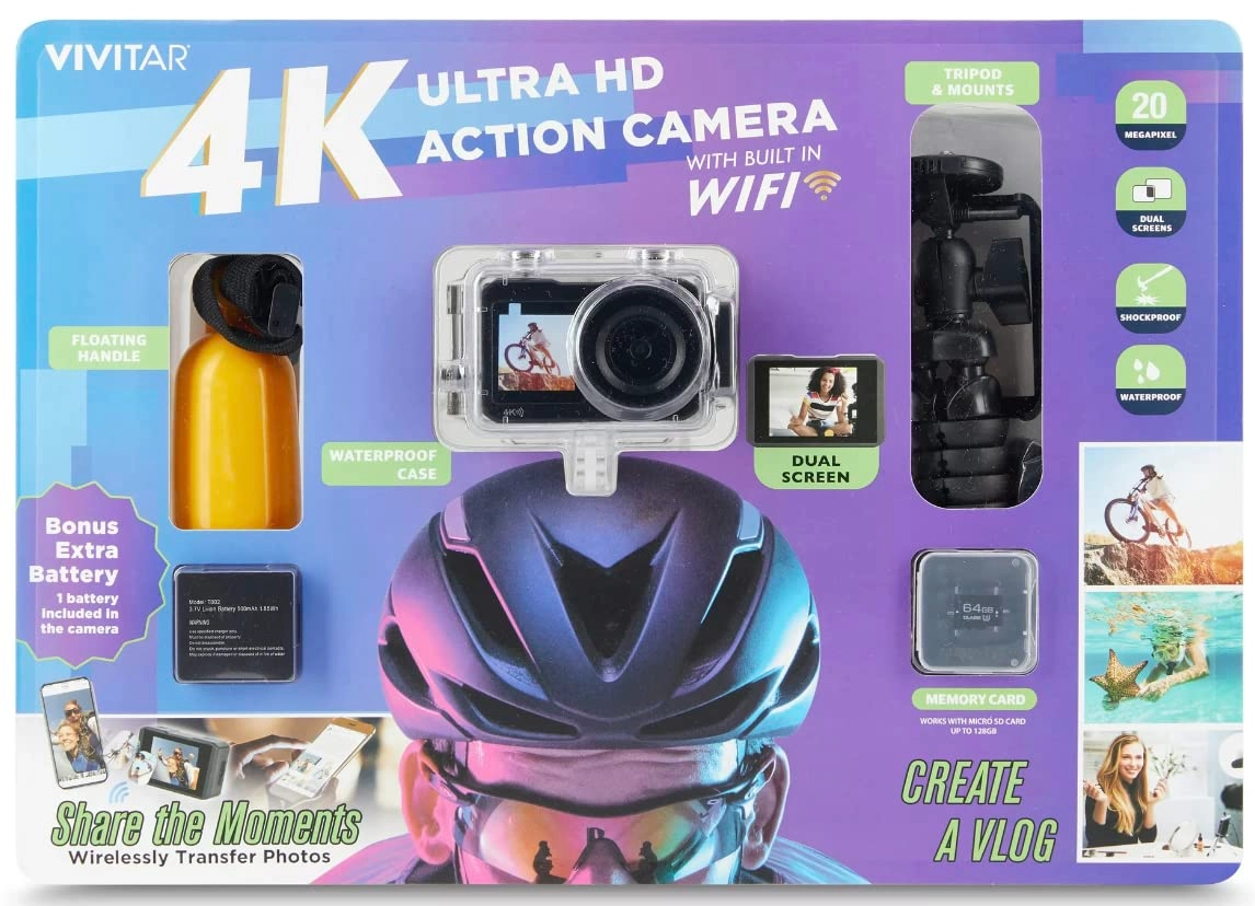 Vivitar DVR923-KIT-BLK 4K Bundle