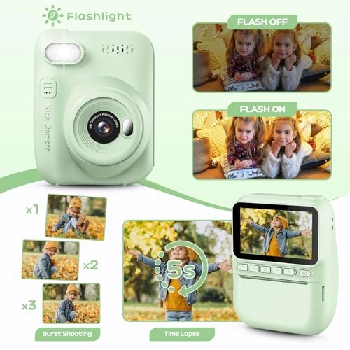 Kids Instant Camera - 3.0 Inch 14MP 1080P