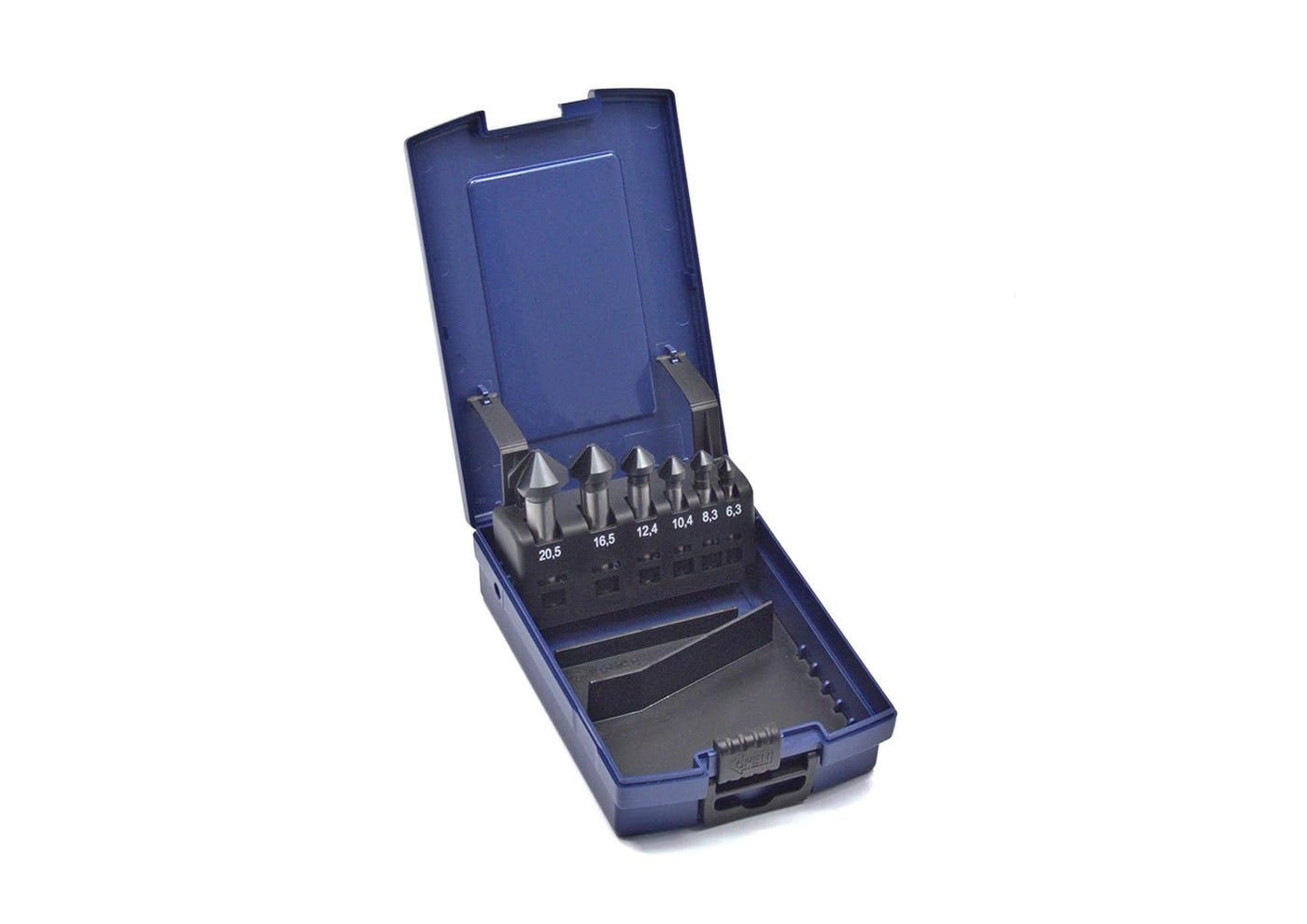 Countersink Set - Carbon Steel 6 pieces 6.3mm