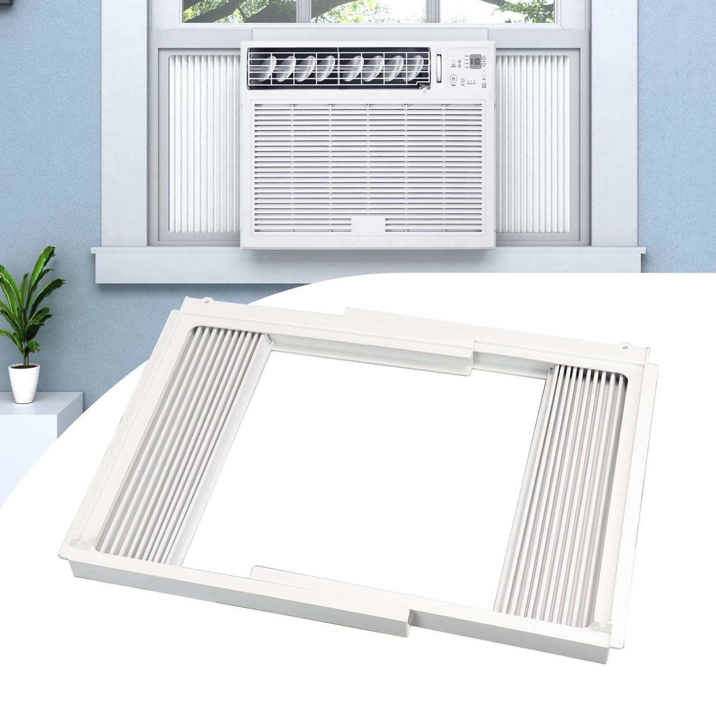 Pearwow Window Air Conditioner Side Panel - Fits 8000BTU Curtain Kit