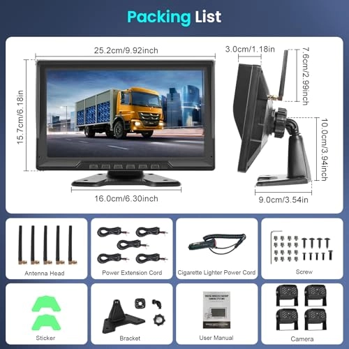 Backup Camera Monitor System - Night vision 1080P