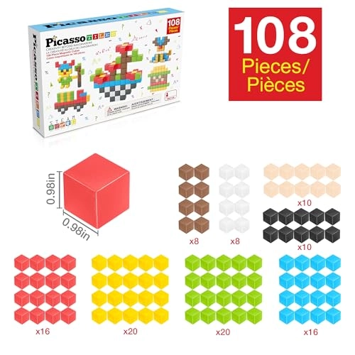 Magnetic Cubes - 108 pcs