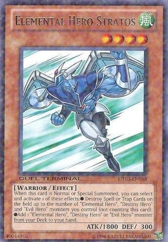 Yu-Gi-Oh! Elemental Hero Stratos DT03-EN058