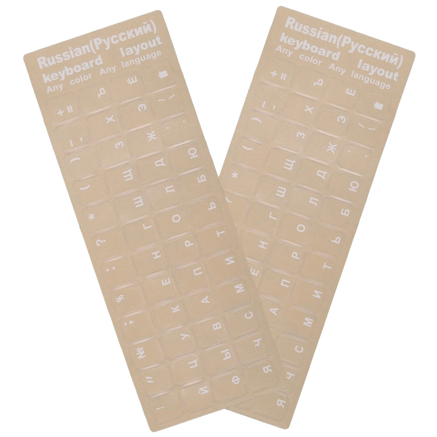 MUBUY-GOL Universal Russian Keyboard Stickers - RU Wired/Wireless