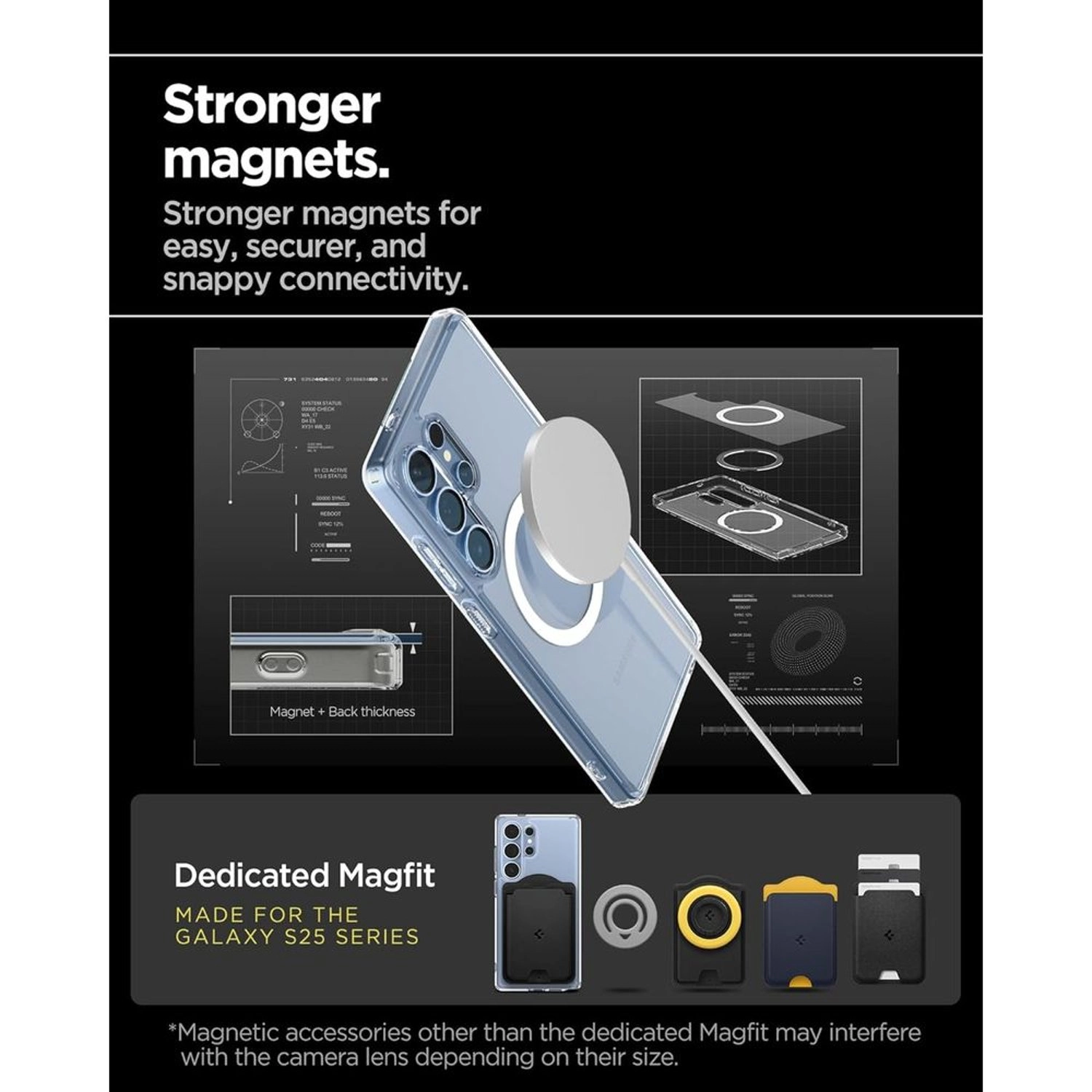 Ultra Hybrid MagFit Clear Case for Samsung Galaxy S25 Ultra