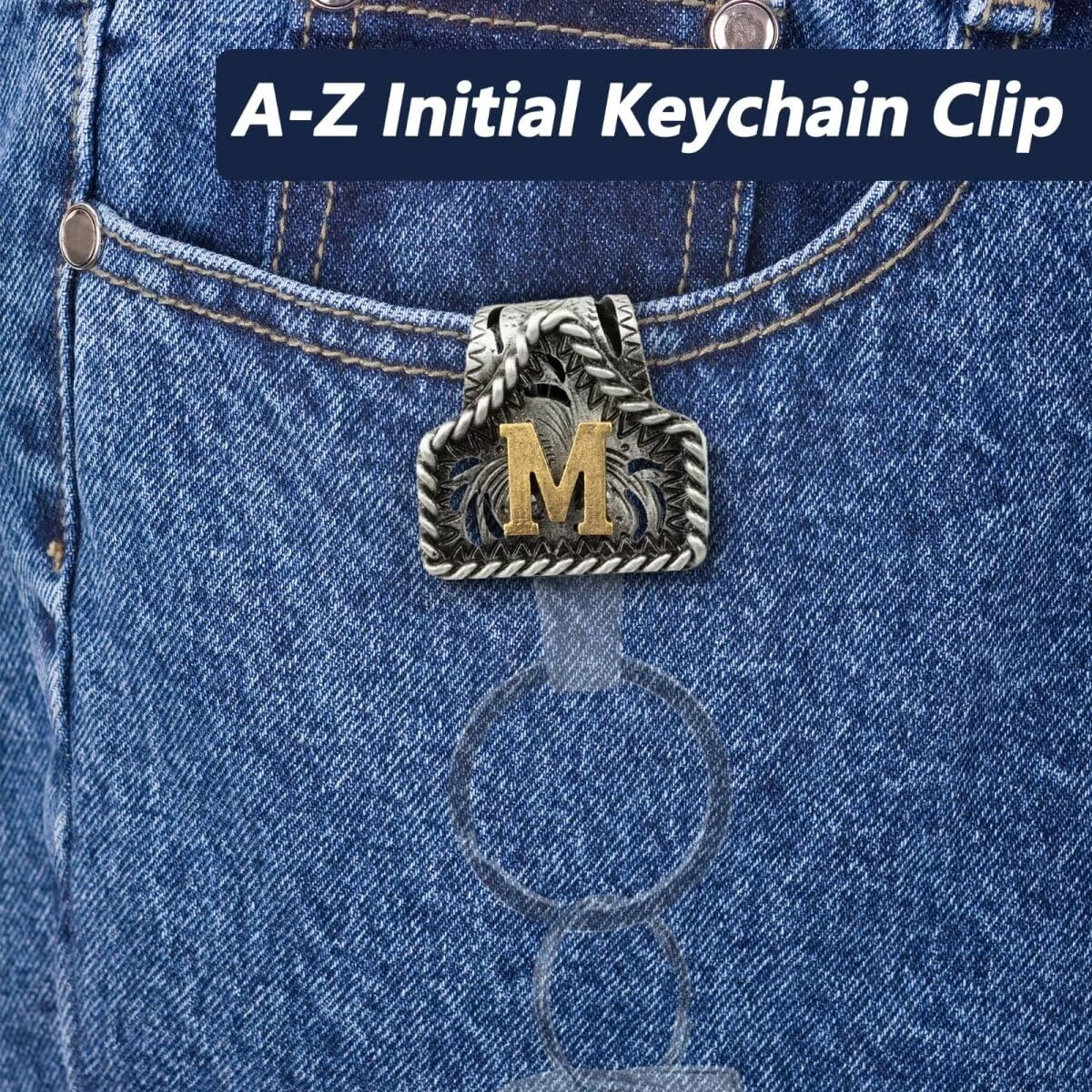 Letter Keychain - Western
