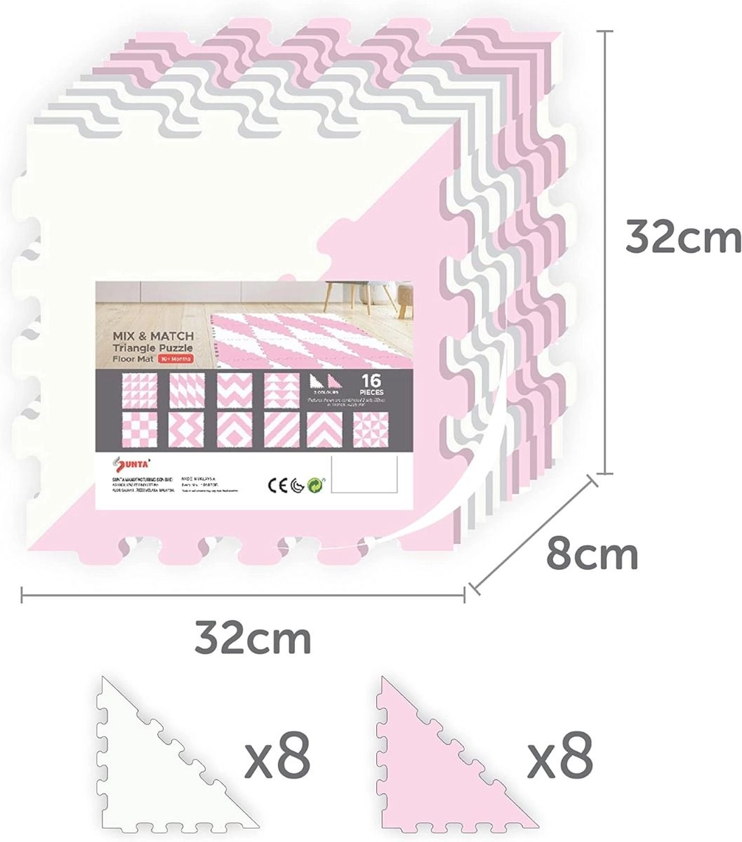 Triangle Puzzle Floor Mat - 10 Months