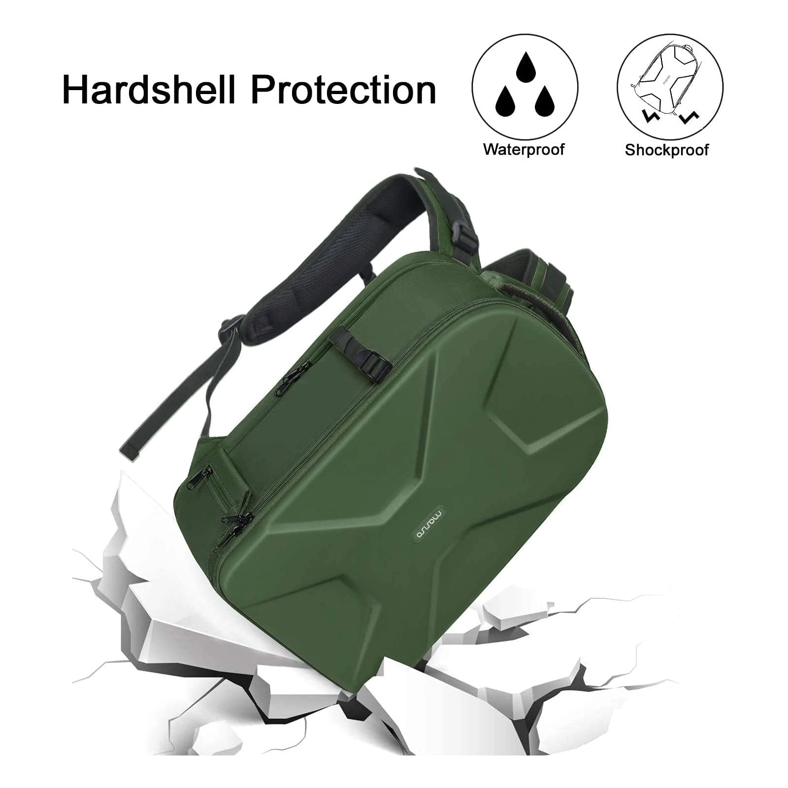 Mocamhsbg - 7.5"D x 11.8"W x 7.5"H Compatible with Canon/Nikon/Sony Hard Shell