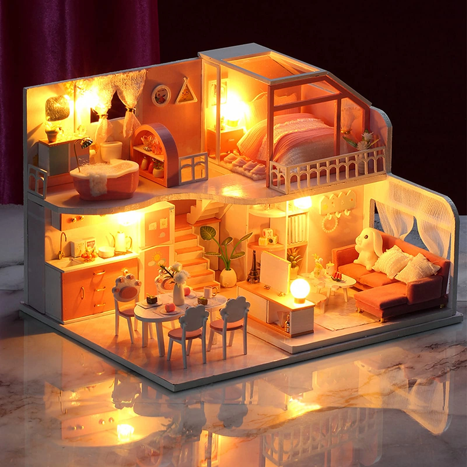 Omquot Miniature Dollhouse Kit - 1:24