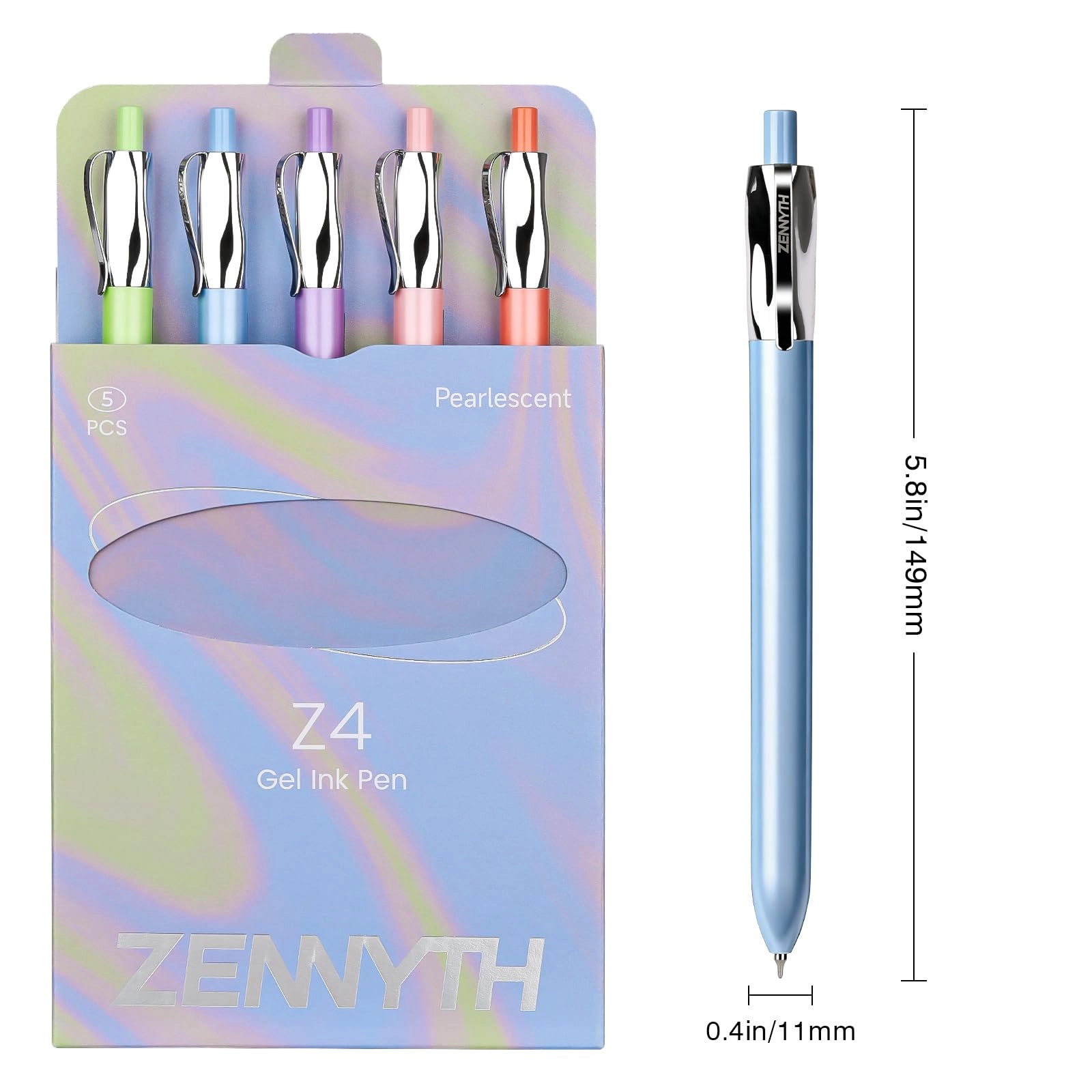 Gel Pens - 5.0 Count 0.5mm Millimeters