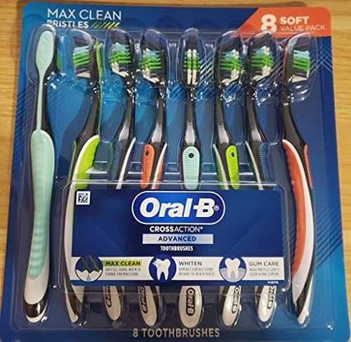 Cross Action Advanced Toothbrush - Soft 8-Piece Pack