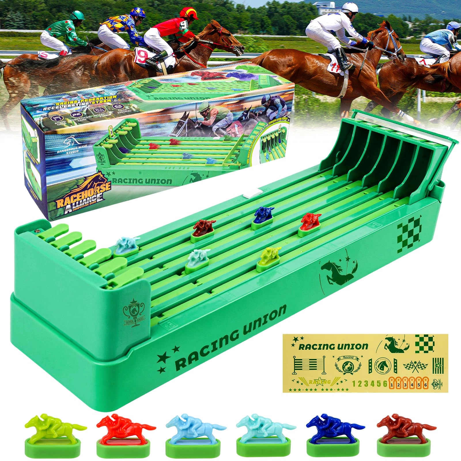 xinrongda Horse Racing Game - English 6 - 12 months