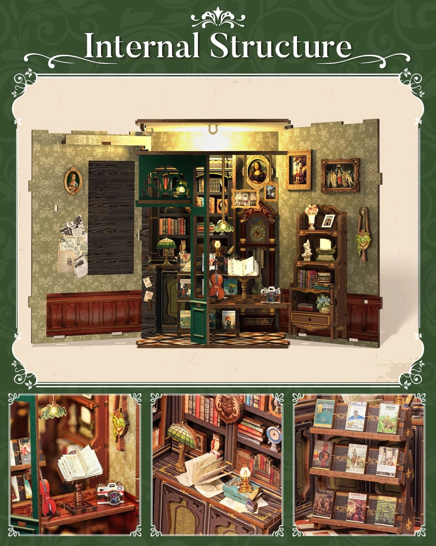 Book Nook Kit - Owl Bookstore
