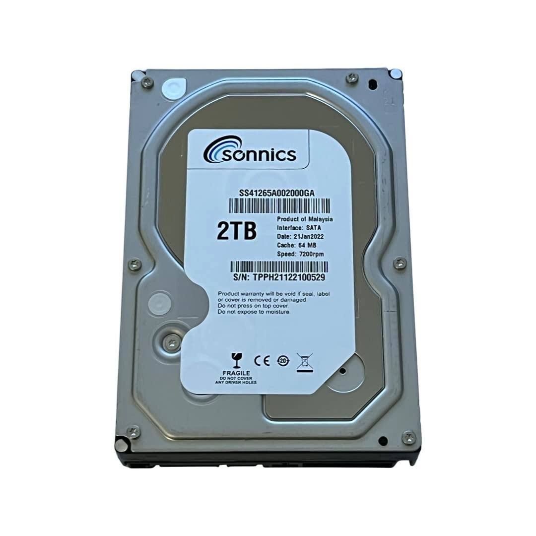 3.5" 7200rpm SATA (Sonnics 3.5-1TB-35-SATA-60GBS-I) - 2TB