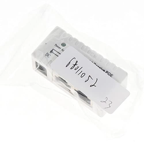 Passive Poe Injector - 12-52V IEEE802.3af/at 10/100/1000Mbps