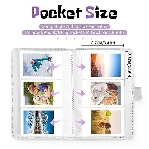 2x3" 108 Pockets Vegan Leather Photo Album