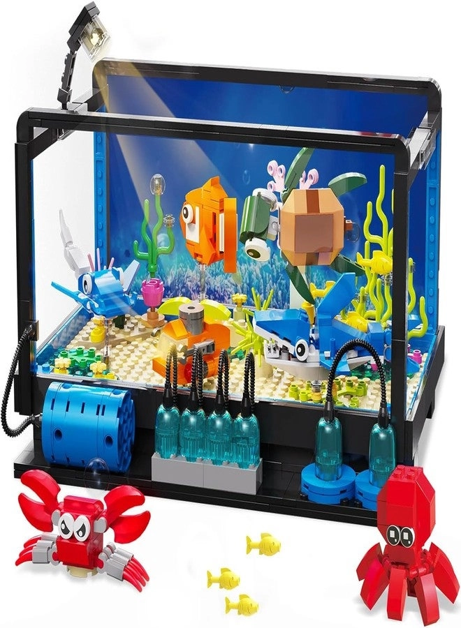 QLT QIAOLETONG Fish Tank Building Set - Marine Life Lego