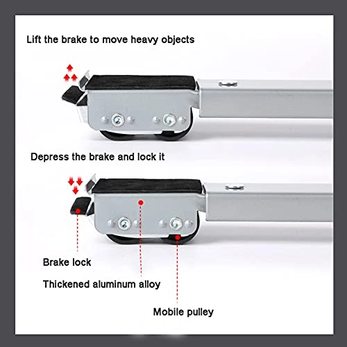 Washing Machine Base - Silver Adjustable 45-70cm