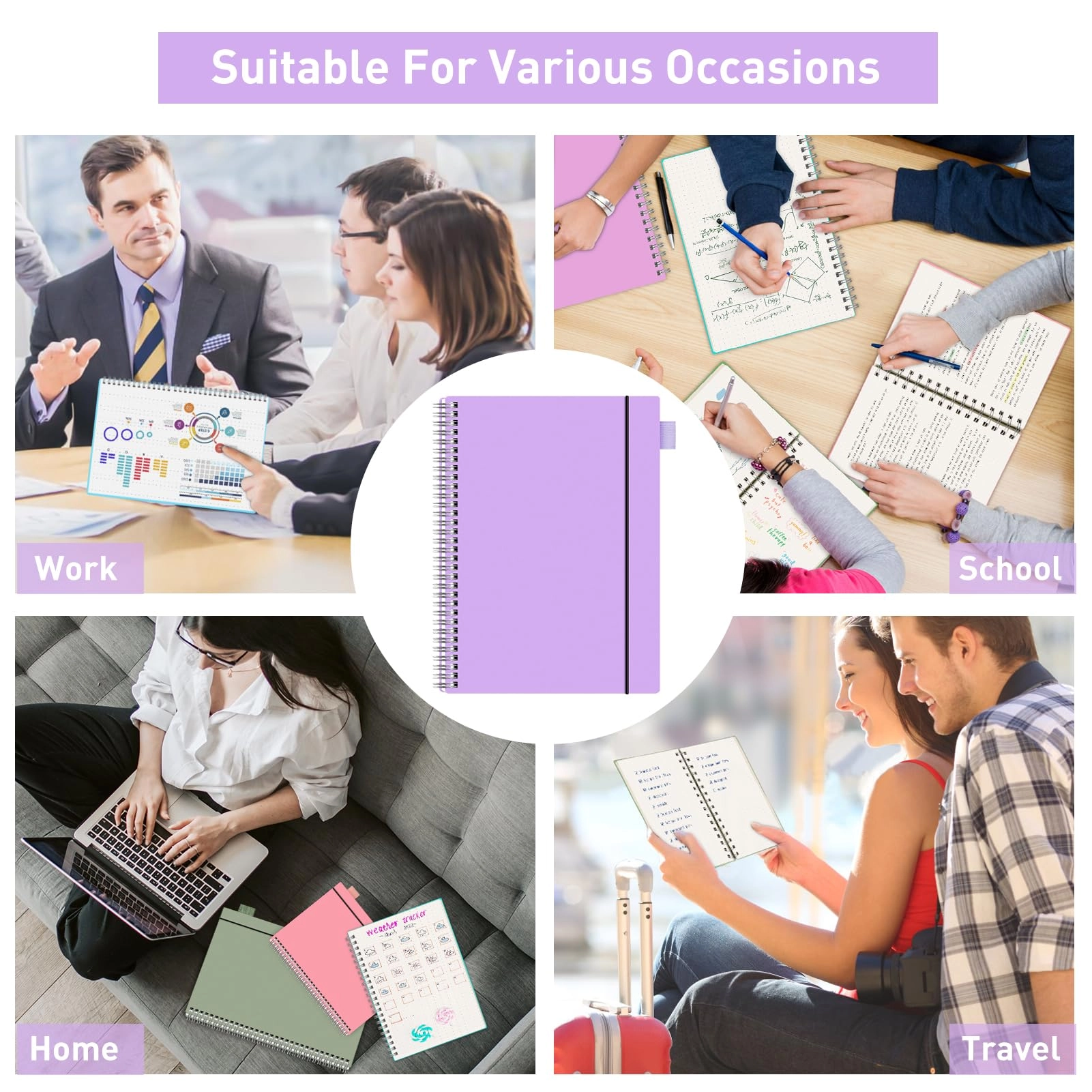 Notebook A4 Spiral - Lined 55 Sheets