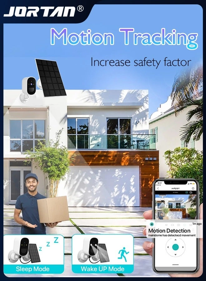 Dual Lens Solar Wi-Fi Security Camera 4MP