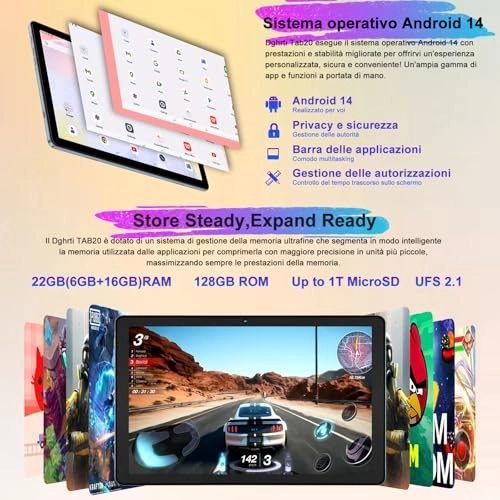 Tablette Tactile - 128GB 10.1"