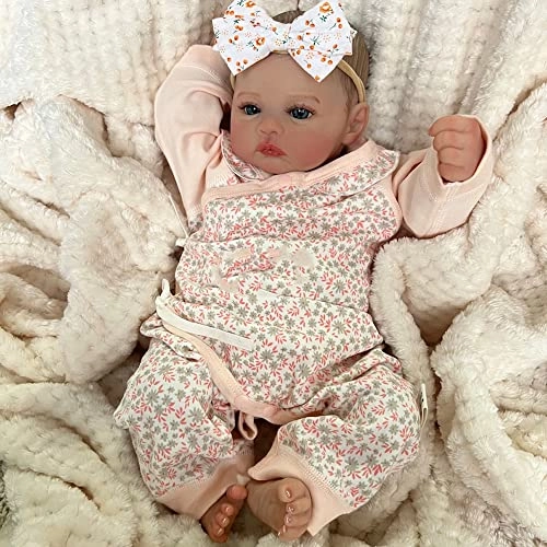 Reborn Baby Doll - 19" Vinyl Blue Eyes Ages 3+