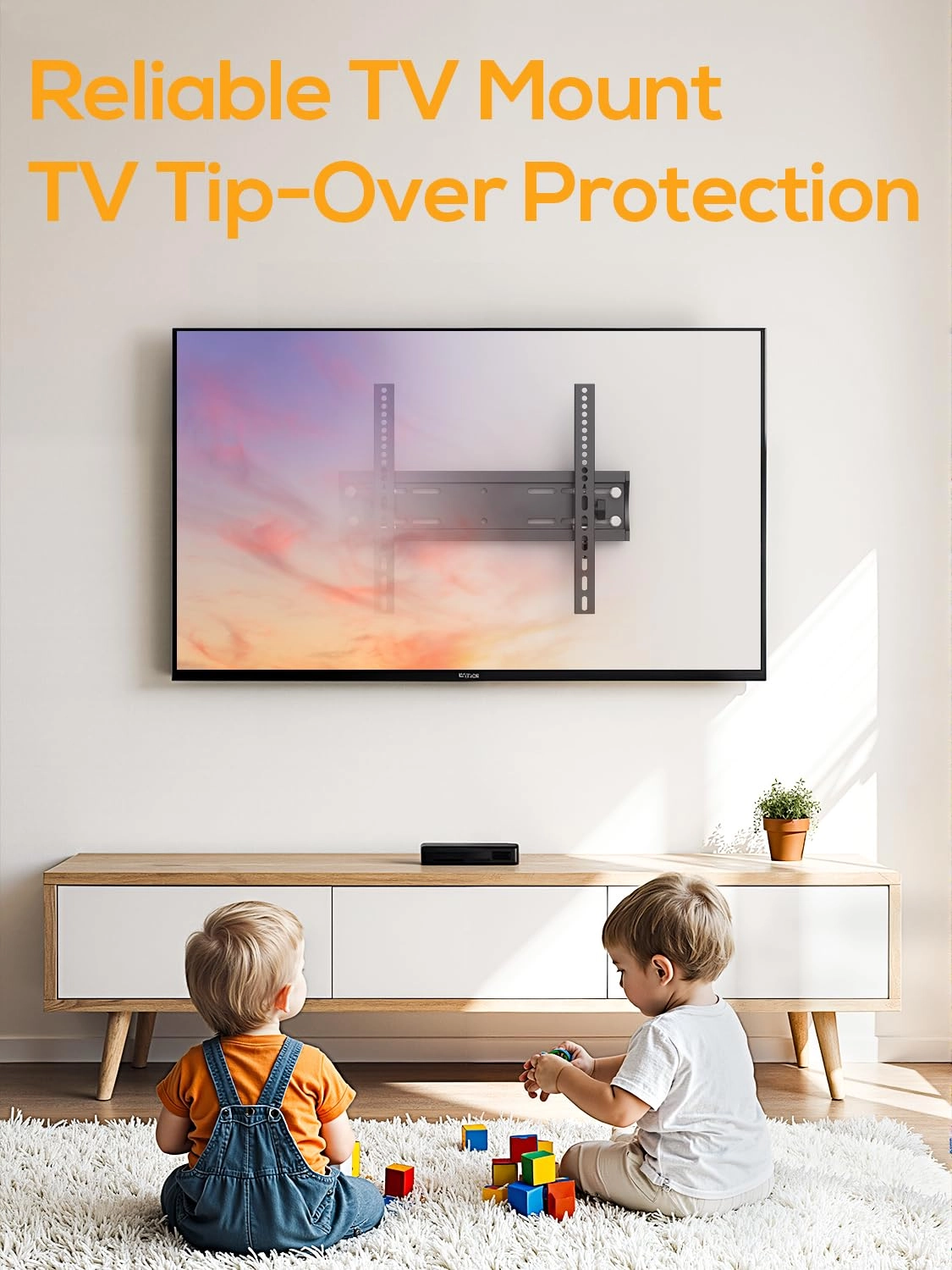 Fixed Low Profile TV Wall Mount - up to 99Lbs 24-65 inch