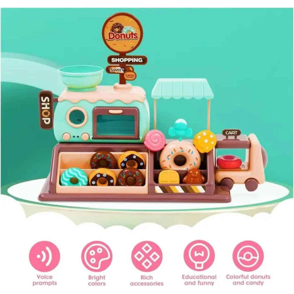 Donut Shop Toy Set - Light & Sound Play Money (5551007-777-8)