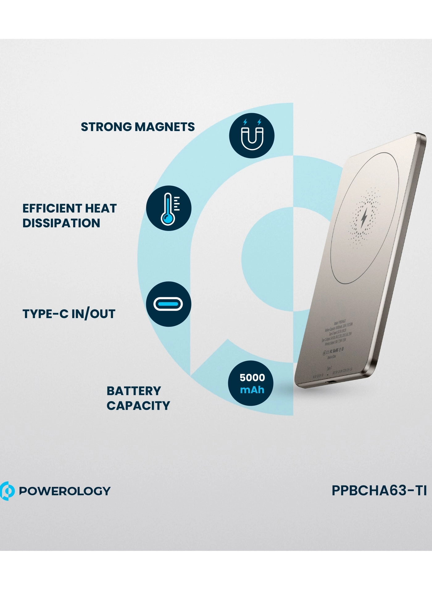 PPBCHA63-GY - 5000mAh 15W