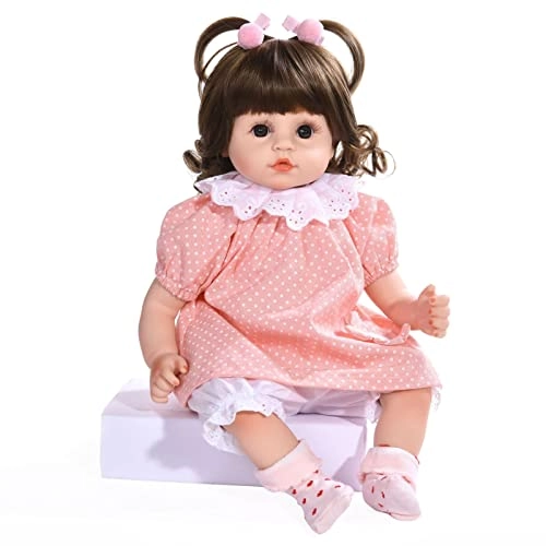 Rebirth Baby Doll - 48cm/58cm Silicone Limbs Cloth Body Panda Clothes Gift Set