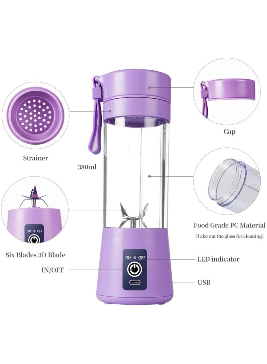 Blender - Portable USB Rechargeable 6-Blade