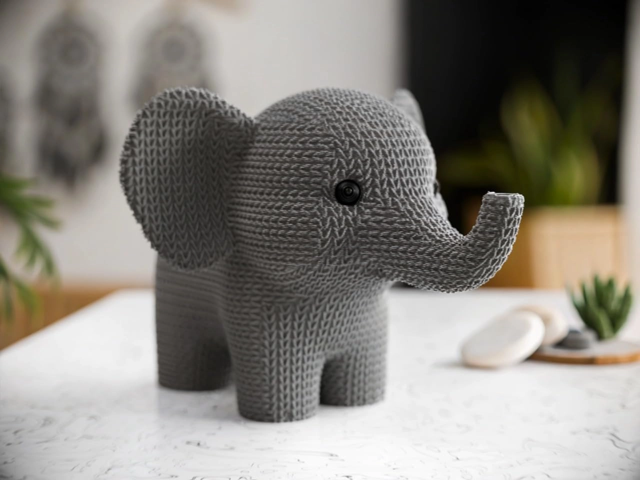 3D CRAFT Elephant - PLA Plastic