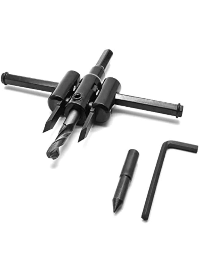 Adjustable Hole Saw Cutter - 30 mm - 120 mm plywood laminate composite materials rubber PVC