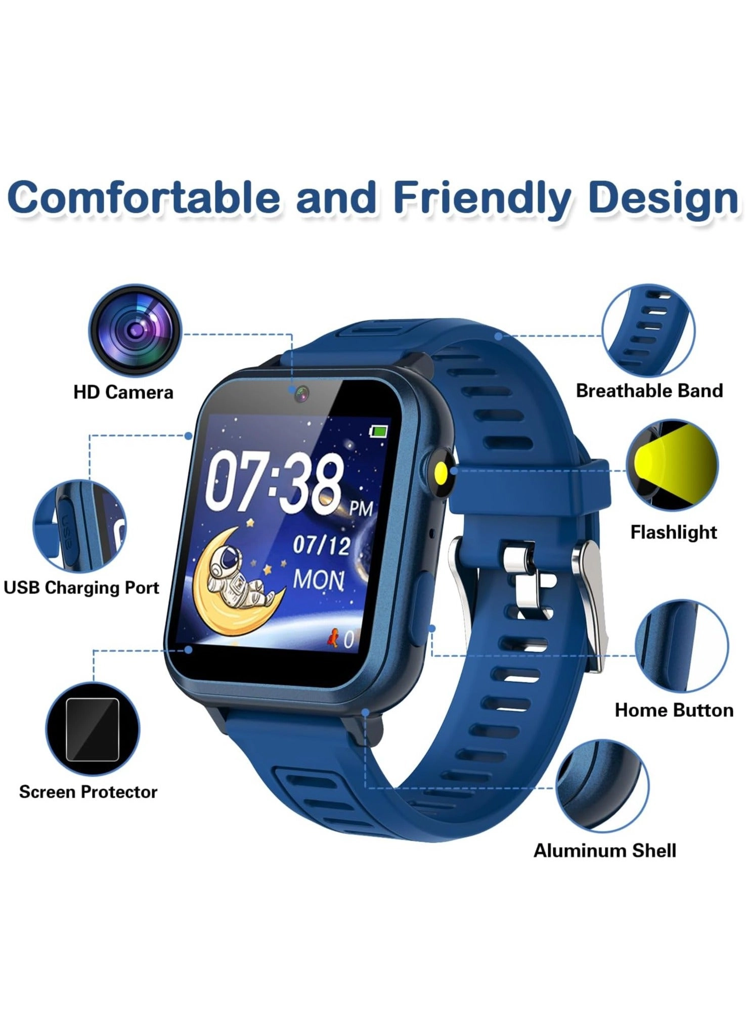 Kids Touchscreen Smartwatch Plastic