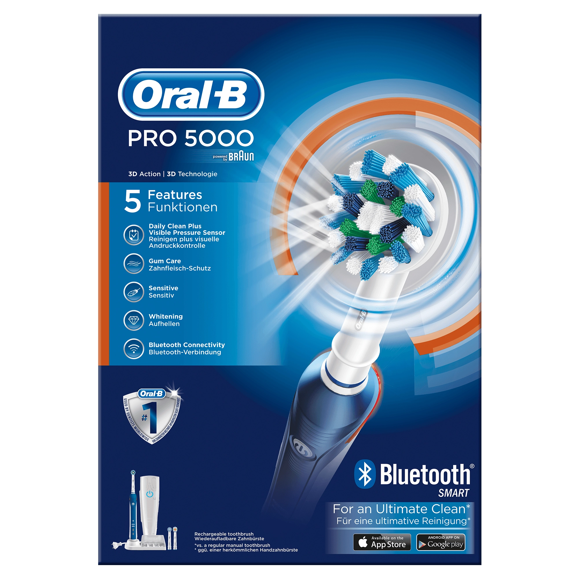 Electric toothbrush - Adult Battery Powered Multi-Colour
